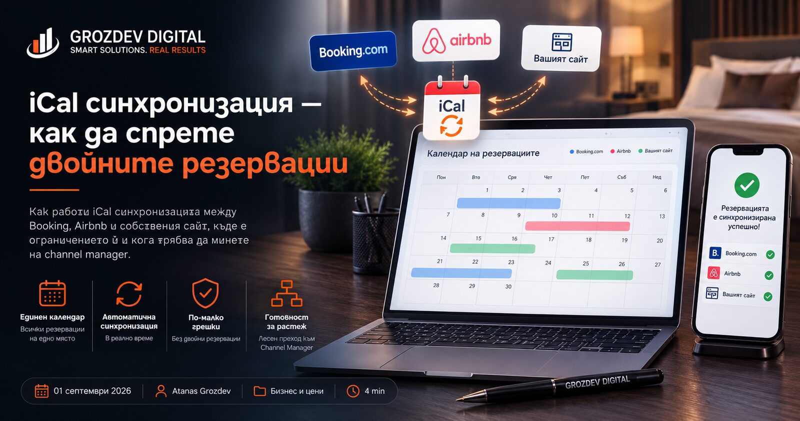 iCal синхронизация — как да спрете двойните резервации