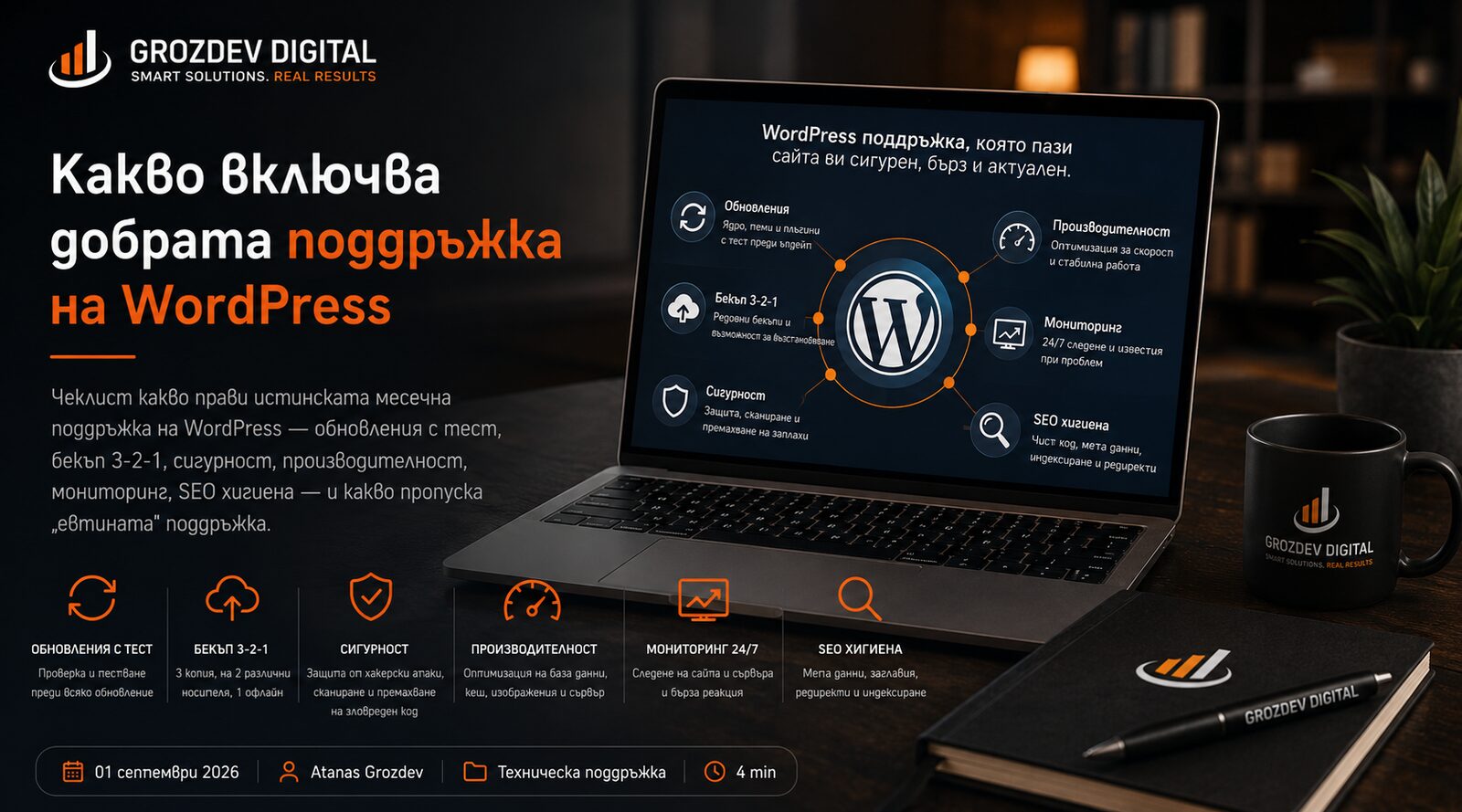 Какво включва добрата поддръжка на WordPress