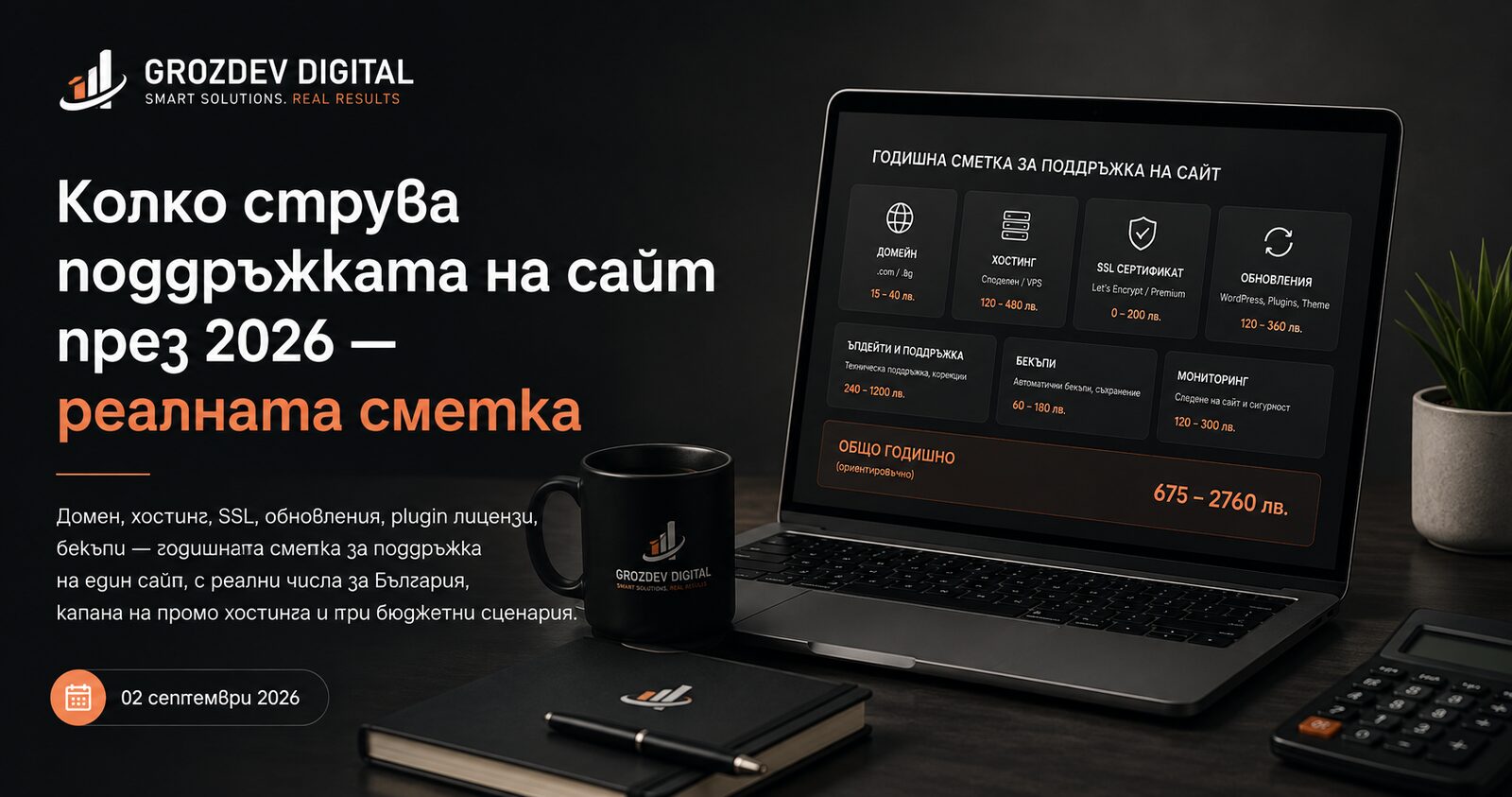 Колко струва поддръжката на сайт през 2026 — реалната сметка